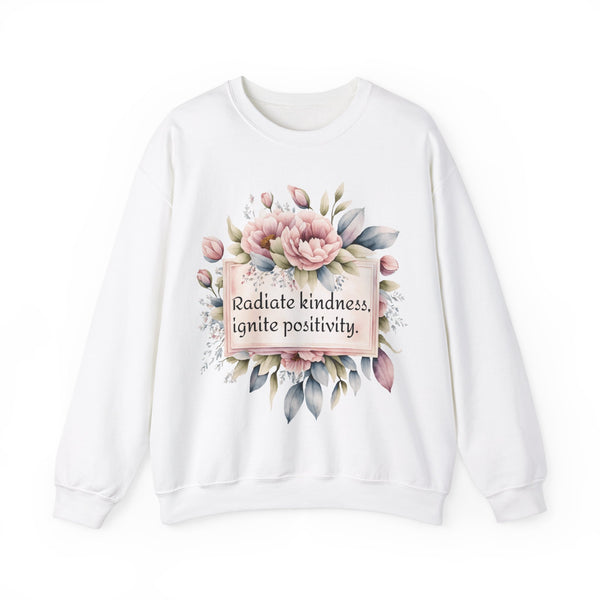 Radiate kindness, ignite positivity! Unisex Heavy Blend™ Crewneck Sweatshirt