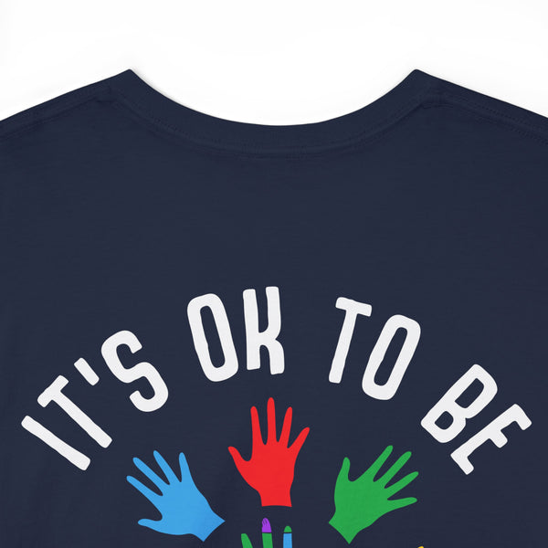 Autism Awareness "Be Kind" Plus Size Women Heavy Cotton Tee