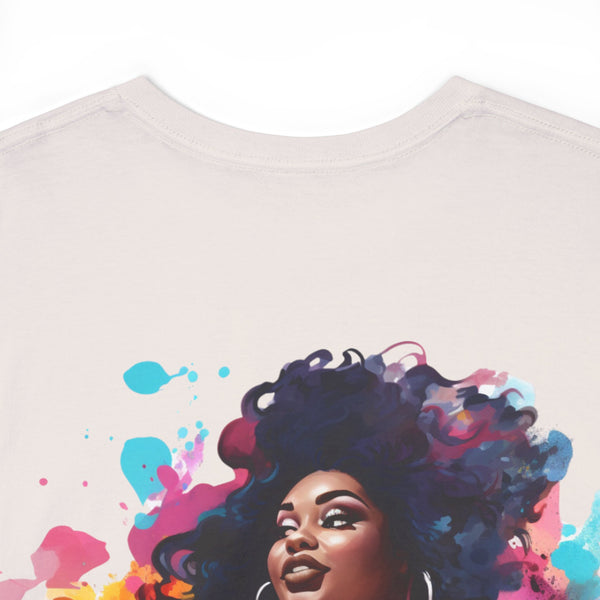 Anyone can Drive, Not handle Curves Plus Size Women Heavy Cotton Tee