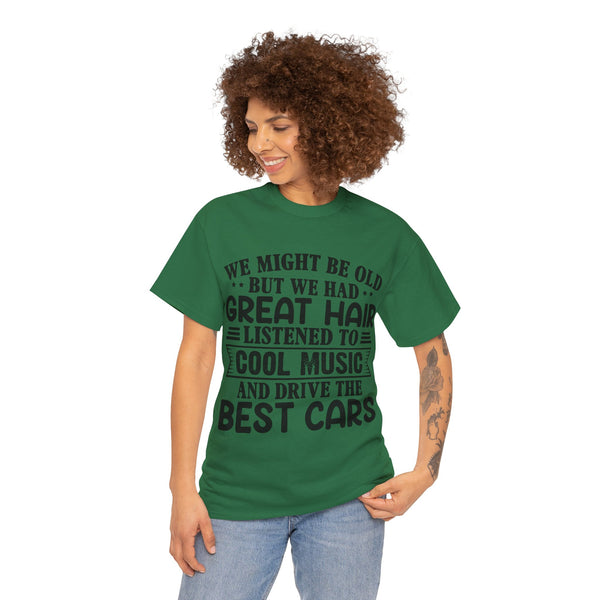 "We Might Be Old" of Empress Plus Size Women Heavy Cotton Tee