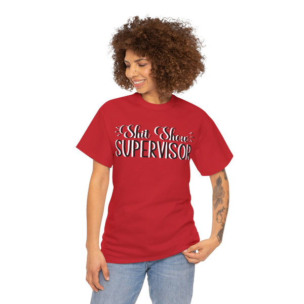 Sh*t Show Supervisor Plus Size Women Heavy Cotton Tee