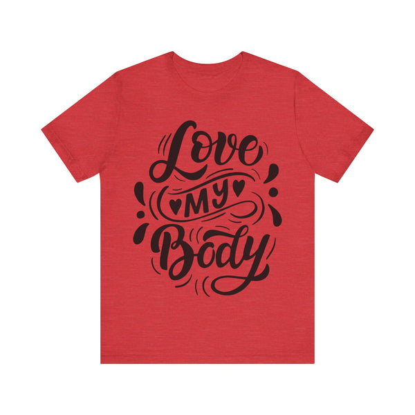 "Body Positivity" Quotes Plus Size Woman Jersey Short Sleeve Tee T-Shirt