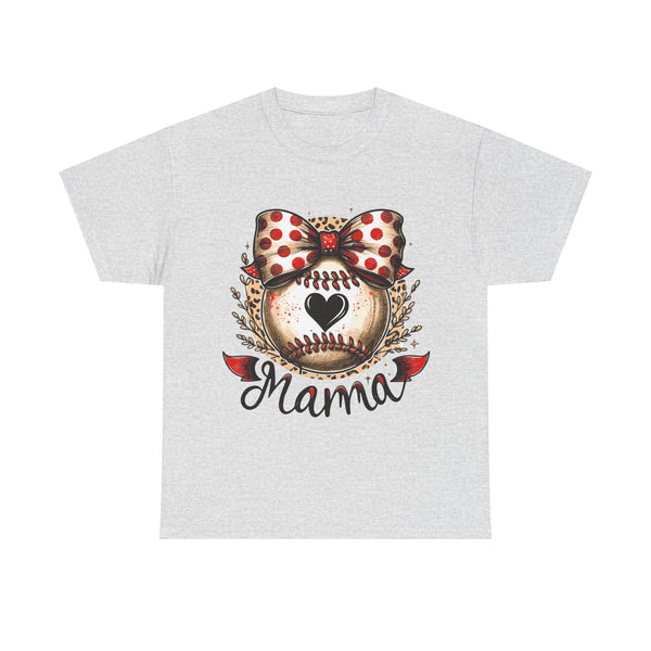 "Baseball Mama" Plus Size Women Heavy Cotton Tee T-Shirt