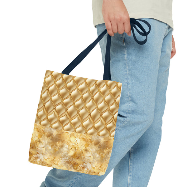 Gold Shimmer Reusable Tote Bag