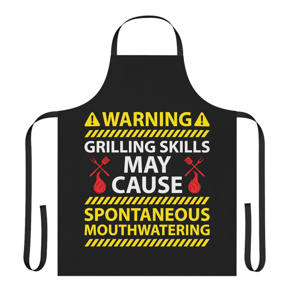 "Grilling Skills" Woman Apron, 5-Color Straps