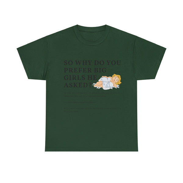 Why Big Girls Plus Size Women Heavy Cotton Tee