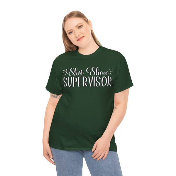 Sh*t Show Supervisor Plus Size Women Heavy Cotton Tee