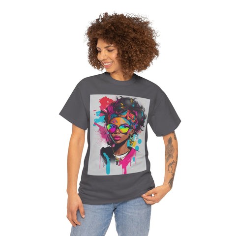 "Black Women" Woman Crewneck T-Shirt: Focus on the Good - Unisex Heavy Cotton Tee