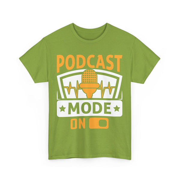 Podcast Mode On Plus Size Woman Heavy Cotton Tee
