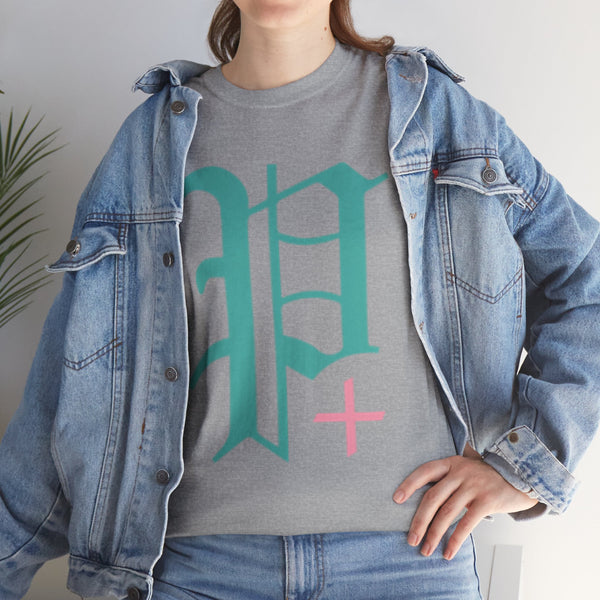 "Plus All Over" Plus Size Women Heavy Cotton Tee T-shirt