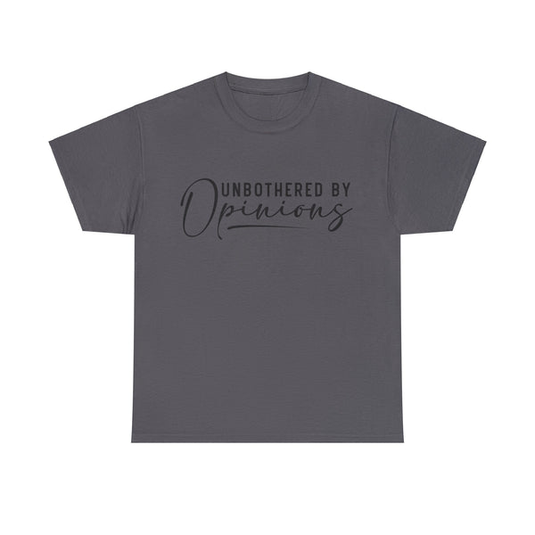 "Unbothered By Opinions" Plus Size Women Heavy Cotton Tee