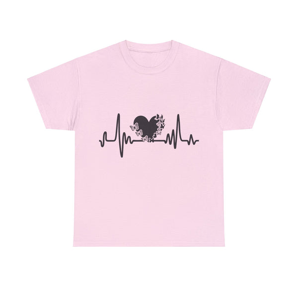 Love is Life Line Plus Size Women Heavy Cotton Tee