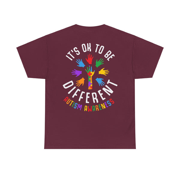 Autism Awareness "Be Kind" Plus Size Women Heavy Cotton Tee