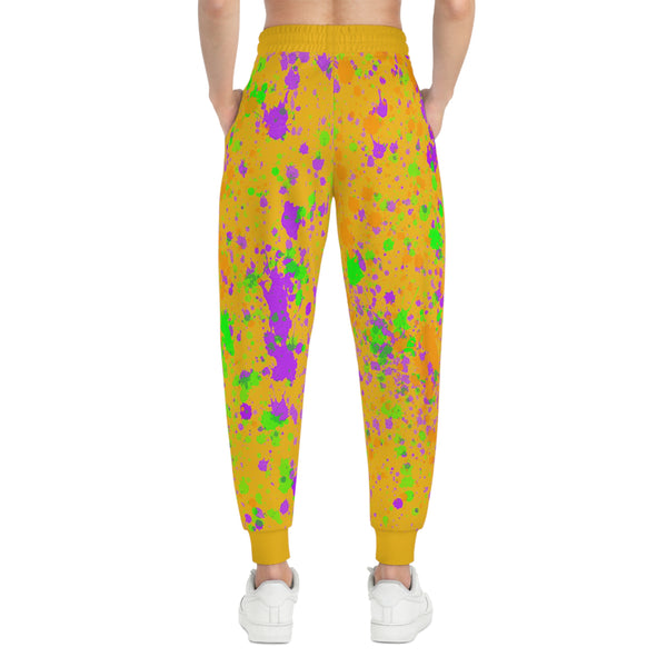 Yellow Splash Athletic Woman Joggers