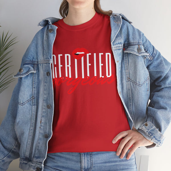 Certified Gorgeous Plus Size Women Heavy Cotton Tee