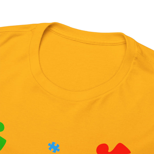 Autism Awareness "Be Kind" Plus Size Women Heavy Cotton Tee