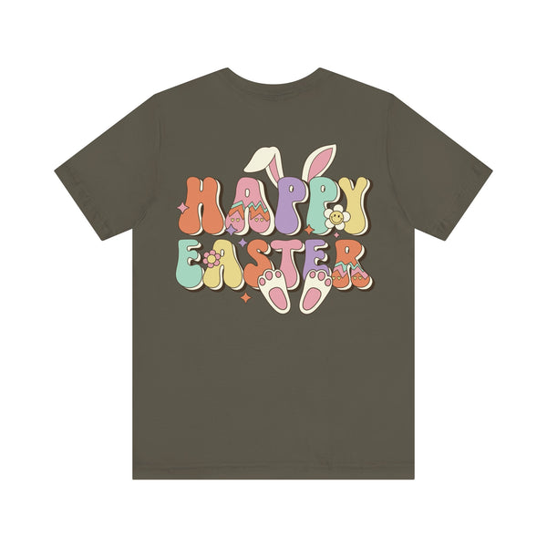 Happy Easter Plus Size Woman Jersey Short Sleeve Tee T-Shirt