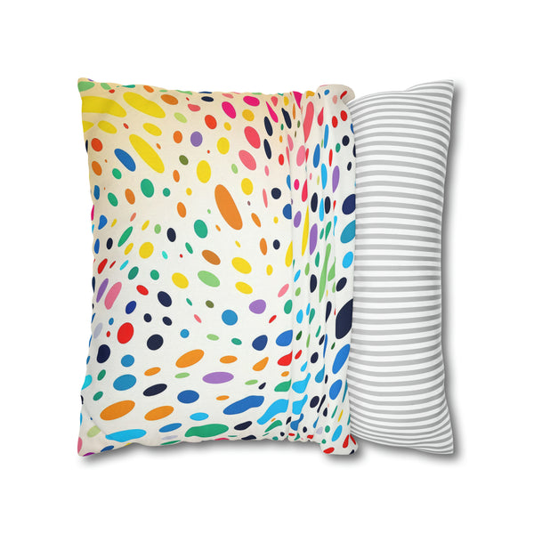 Spawn Polka Dots Spun Polyester Square Pillowcase