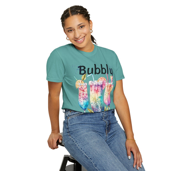 Bubbly Plus Size Woman Garment-Dyed T-shirt