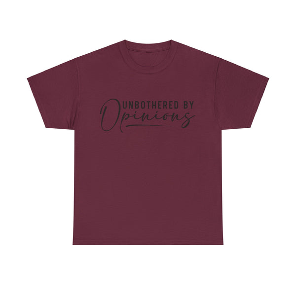 "Unbothered By Opinions" Plus Size Women Heavy Cotton Tee