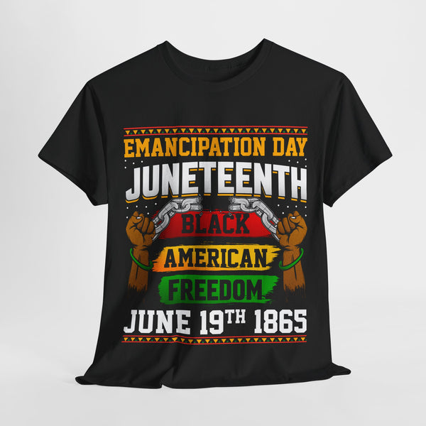 Emancipation Juneteenth Plus Size Woman Heavy Cotton Tee