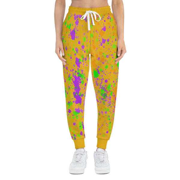 Yellow Splash Athletic Woman Joggers