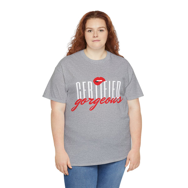 Certified Gorgeous Plus Size Women Heavy Cotton Tee