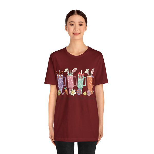 Happy Easter Plus Size Woman Jersey Short Sleeve Tee T-Shirt