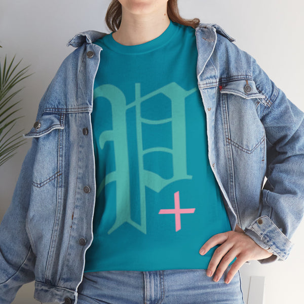 "Plus All Over" Plus Size Women Heavy Cotton Tee T-shirt