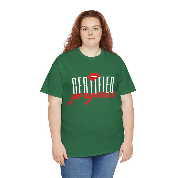 Certified Gorgeous Plus Size Women Heavy Cotton Tee
