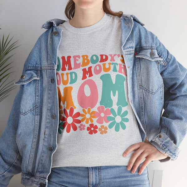 "Somebody Loud Mouth Mama" Plus Size Women Heavy Cotton Tee T-Shirt