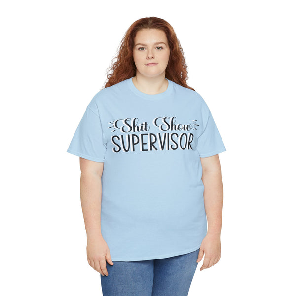 Sh*t Show Supervisor Plus Size Women Heavy Cotton Tee
