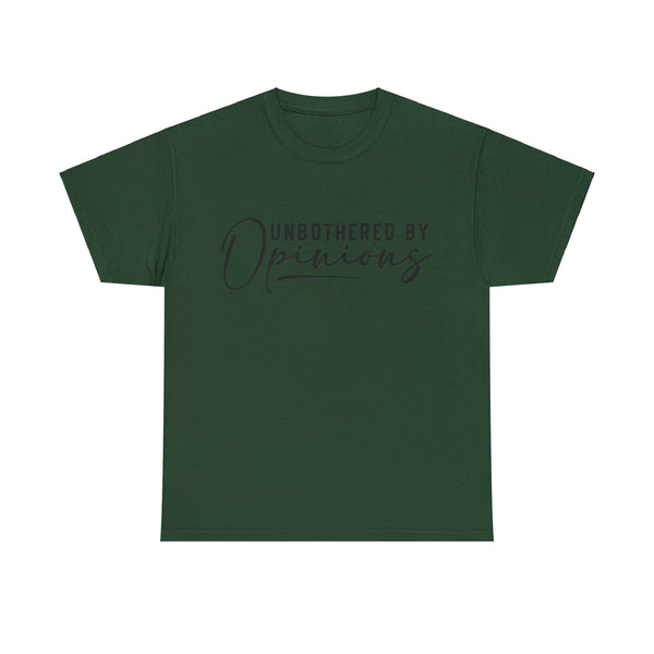 "Unbothered By Opinions" Plus Size Women Heavy Cotton Tee