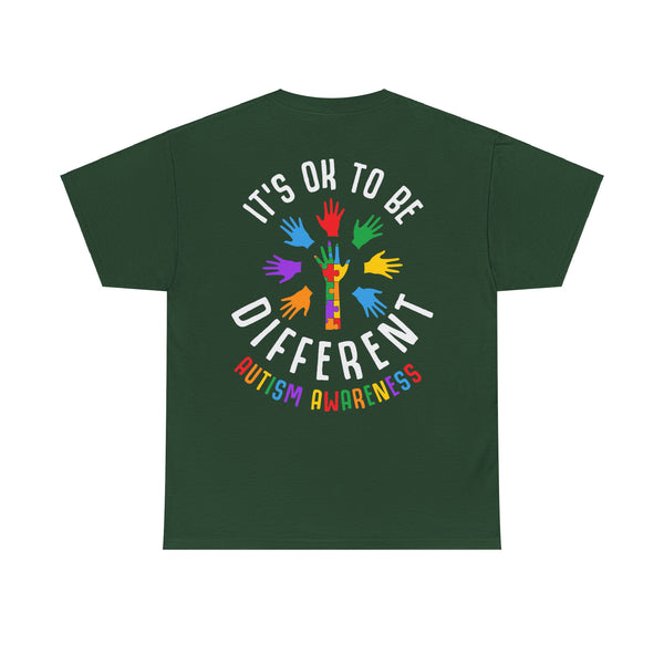 Autism Awareness "Be Kind" Plus Size Women Heavy Cotton Tee