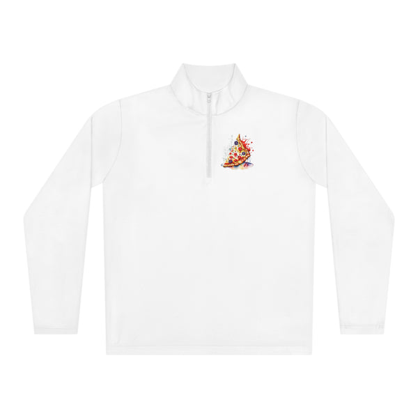 Pizza Woman Quarter-Zip Active Pullover