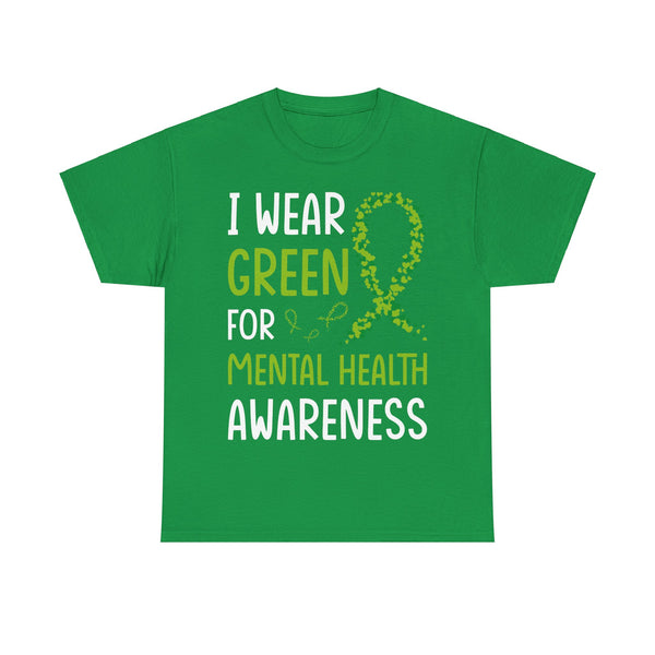 "Mental Health Awareness" Woman Crewneck T-Shirt: Focus on the Good - Unisex Heavy Cotton Tee
