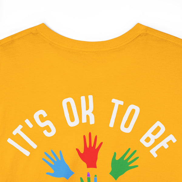 Autism Awareness "Be Kind" Plus Size Women Heavy Cotton Tee