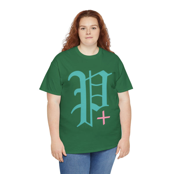 "Plus All Over" Plus Size Women Heavy Cotton Tee T-shirt