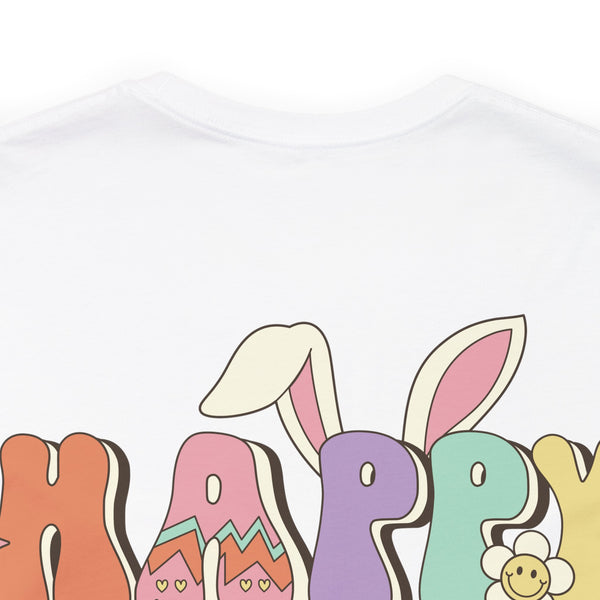 Happy Easter Plus Size Woman Jersey Short Sleeve Tee T-Shirt