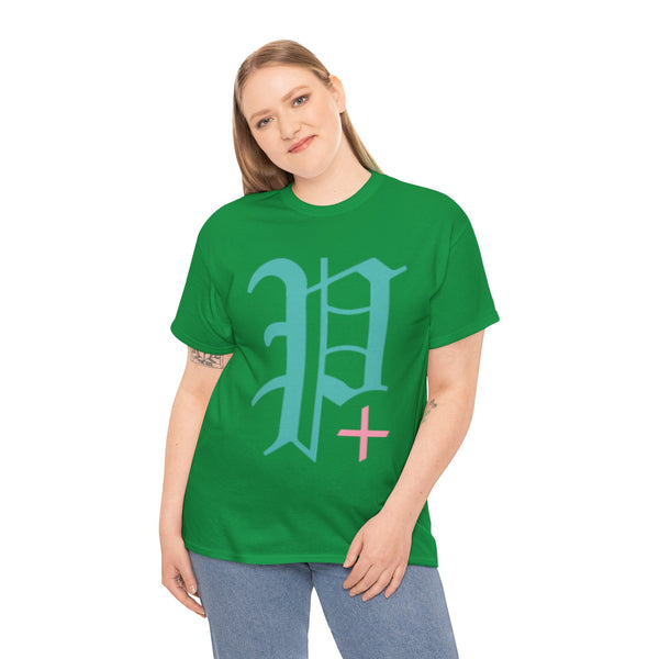 "Plus All Over" Plus Size Women Heavy Cotton Tee T-shirt