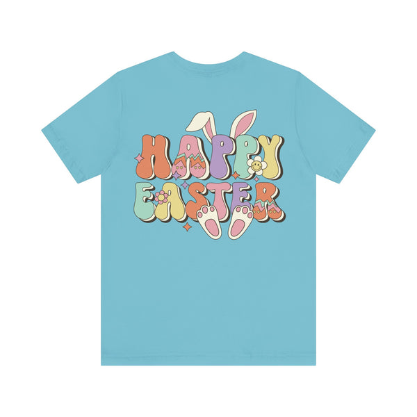 Happy Easter Plus Size Woman Jersey Short Sleeve Tee T-Shirt