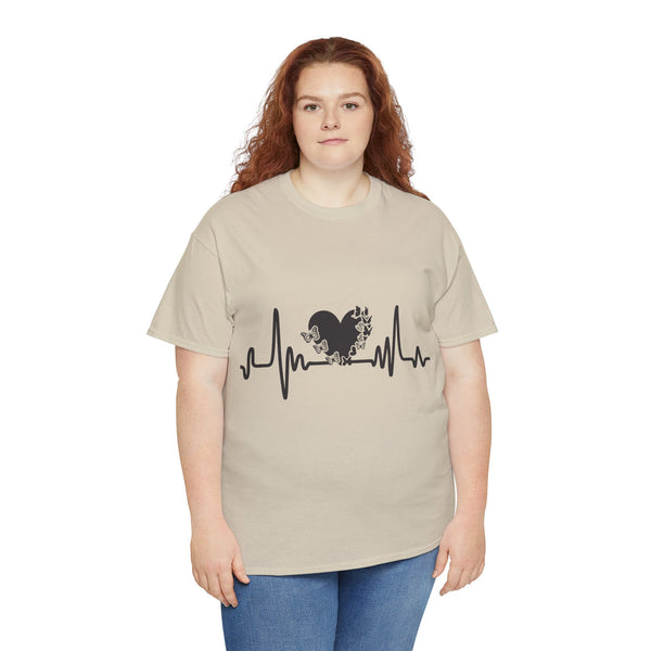 Love is Life Line Plus Size Women Heavy Cotton Tee