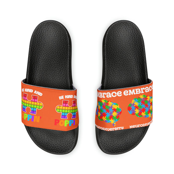 Autism Awareness Women's PU Slide Sandals Slippers