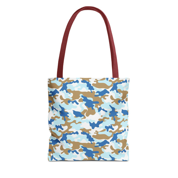 Blue Camo Reusable Tote Bag