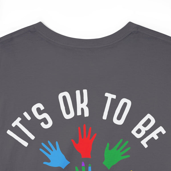 Autism Awareness "Be Kind" Plus Size Women Heavy Cotton Tee