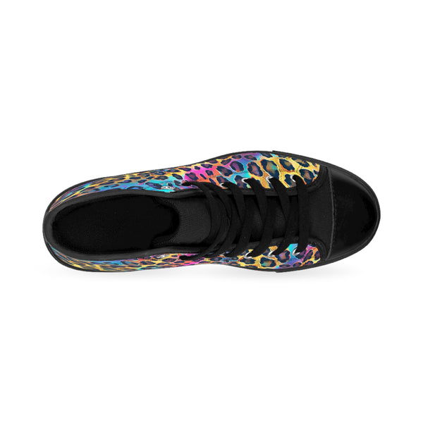 Holographic Cheetah Women's Classic Sneakers