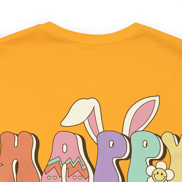 Happy Easter Plus Size Woman Jersey Short Sleeve Tee T-Shirt