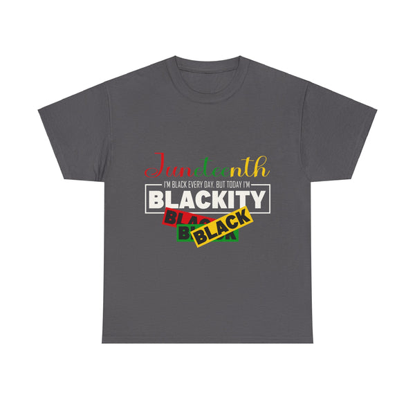 Juneteenth Blackity Plus Size Woman Heavy Cotton Tee