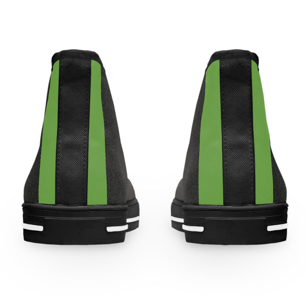 Green/Black Women's High Top Sneakers