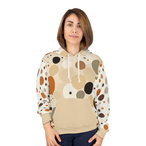 Cream Polka Dots Brand Woman's Pullover Hoodie